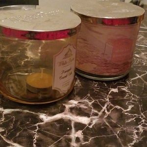 Empty candle jars